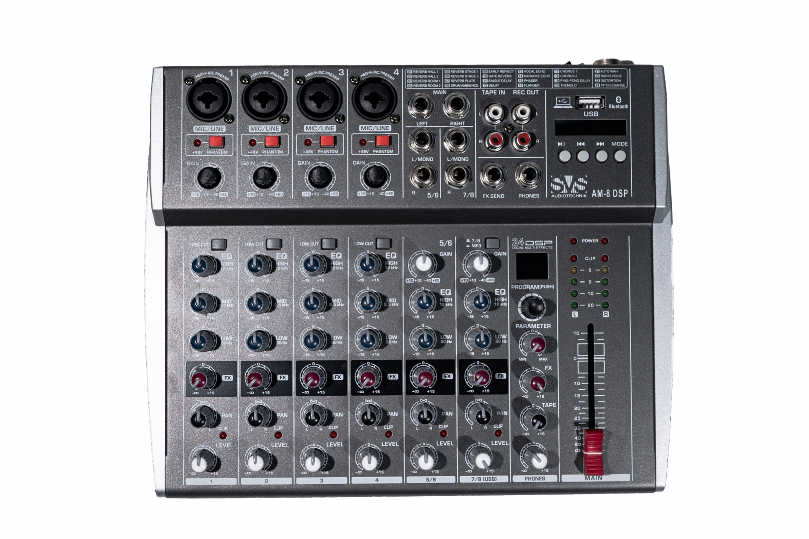 SVS Audiotechnik mixers AM-8 DSP Микшерный пульт аналоговый, 8-канальный в Горячем Ключе