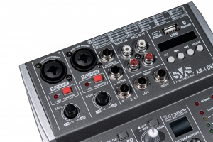 SVS Audiotechnik mixers AM-4 DSP Аналоговый микшерный пульт, 4-канала в Горячем Ключе
